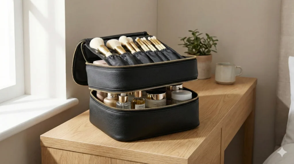 kosmetyczka dwupoziomowa