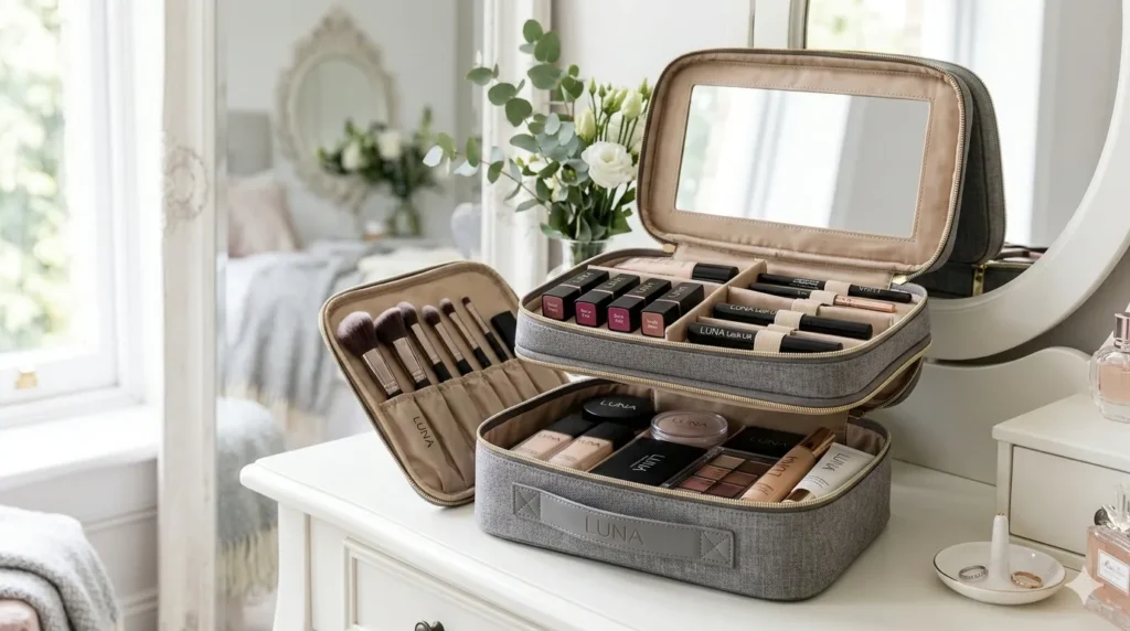 kosmetyczka dwupoziomowa