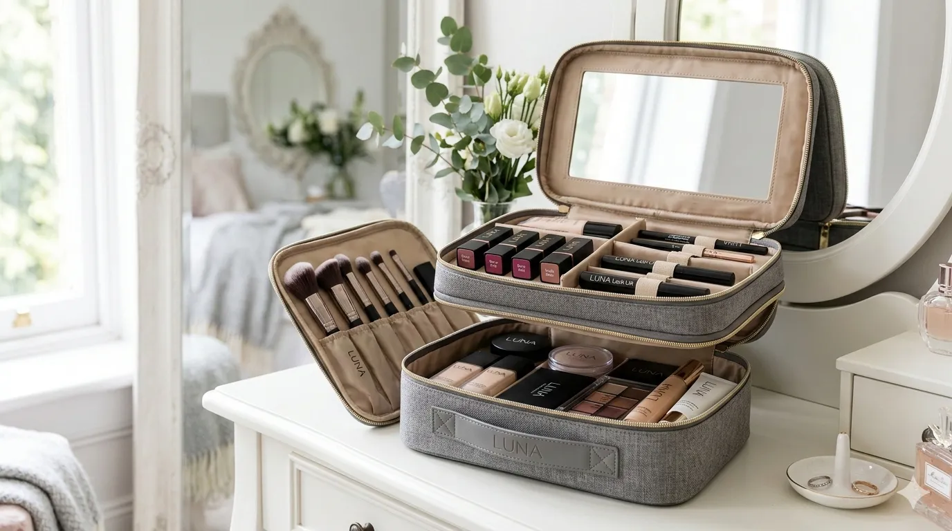 kosmetyczka dwupoziomowa